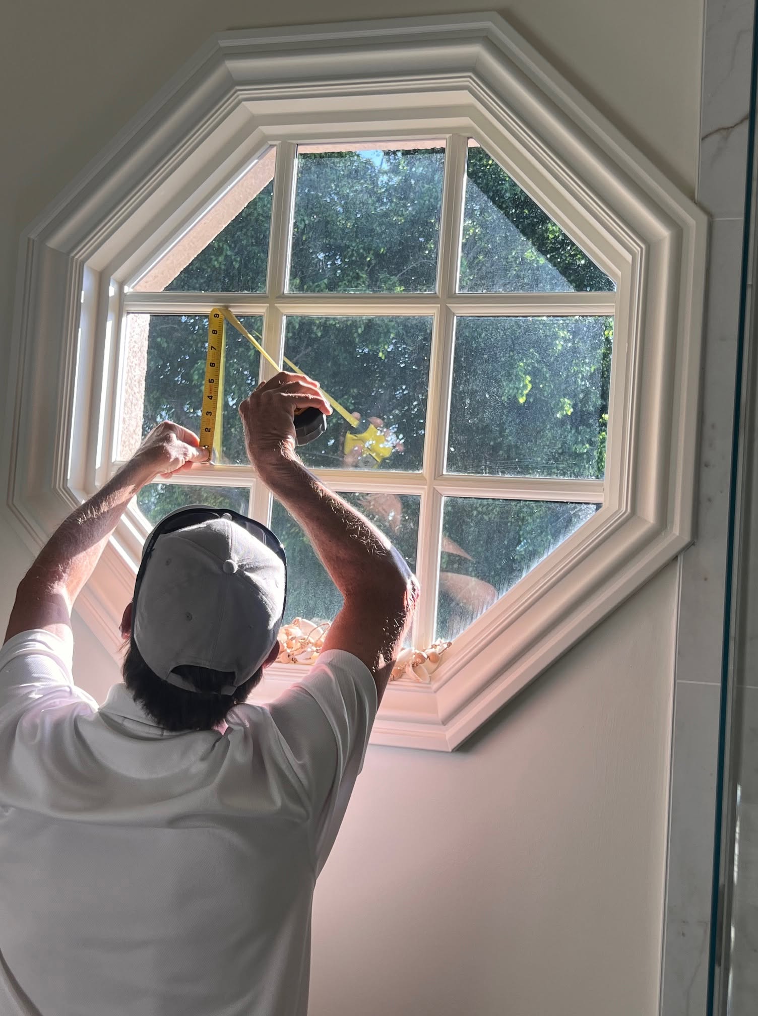 Naples Solar Control measuring a residential window